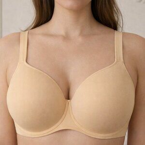 NWT ESSENTIALS BODYWEAR Abbie Everyday T Shirt Bra Buff 40H
